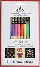 DMC Light Effects Floss Pack 8.7yd 6/Pkg, Tropical Glow