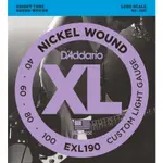 ﹝C-137音樂工作室﹞原廠公司貨正品D'ADDARIO 40-100電貝斯4弦 EXL190