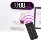 LED Alarm Clock Shows Date, Week, Temperature, Time Table Or Wall Placement