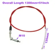 51" 1300mm Carburetor Throttle Cable For 2 Stroke 49 66 80cc Bicycle Motor Bike