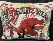 Cat Studio University of South Carolina Gamecocks Embroidered Pillow 20”x20”