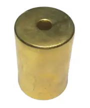 New 2 5/16" Unfinished Brass Lamp Socket Cup For Medium Base Sockets, 1.72" Dia.