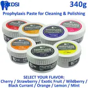 DSI Dental Prophy Paste Prophylaxis Teeth Polish Stain Remove Non Splatter 340g