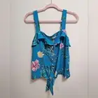 NEW Lemon Tart Medium Sela Button Down Top in Teal Green