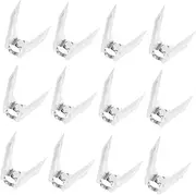12pcs Barbecue Skewers - Rotating Roast Chicken Forks Stainless Steel for Roast Chicken Fish Meat Oven Outdoor Cooking Kitchen Tools