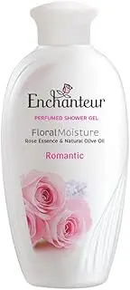 Enchanteur Romantic Perfumed Shower Gel 200ml Rose Essence Natural Olive Oil