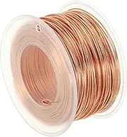 uxcell 150.92 Feet Solid Bare Copper Wire,20 Gauge 99.9% Pure Copper Wire 0.8mm Soft Beading Wire Metal Plant Stem Ties for Jewelry Craft (46m)