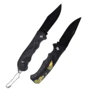 Outdoor Survival Keychain Knife Fishing Stainless Steel Tactical Folding Knife