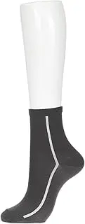 fukuske(福助) Fun 3162Q31N Women's Plain Glitter Line Crew Length Socks, 2 Pairs Set, Socks, Reinforced Toe and Heel Fukuske