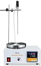 Magnetic Stirrer Mixer Tester Heating Magnetic Stirrer Laboratory Digital Display 2500Rpm Adjustable Stirrer with Stir Bar Large Capacity, High Speed