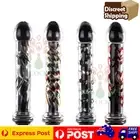 18cm Crystal Glass Butt Plug Anal Beads Thruster Dildo 4 types Adult Sex Toys
