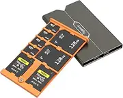 SmallRig SD Card Holder Memory Card Storage Case 8 Slots for 2 SD Cards + 2 CFexpress Type-A Cards + 4 TF Cards - 4107