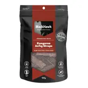 Black Hawk Kangaroo Jerky Straps Dog Treats - 100g