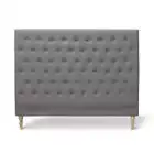 Charlotte Chesterfield Bedhead Double Size Grey