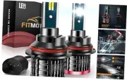 9007/HB5 Light Bulbs,80W 16000 Lumens Bright,6500K Cool White Fog Light