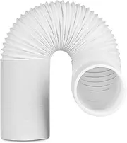 TURBRO Polypropylene Portable Air Conditioner Universal Exhaust Hose - 5 Inch Diameter, 78 Inch Length, Clockwise Thread