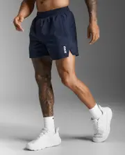 Aspire 5 Inch Shorts, 2XU, M, Midnight/White, Male