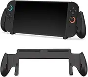 Grip Case for Switch 2 Console, TPU Ergonomic Non-Slip Comfort Handle Grip Shell Hard Console Cover with Game Card Slots, Protective Case for Switch 2 Protective Shell
