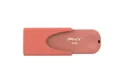 PNY Attache 4 USB Flash Drive - 32GB - Coral USB 2.0