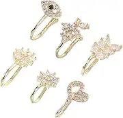 LIFKOME Stylish U-shape Nose Clip Non Piercing Nose Studs Evil Nose Jewelry Clip for Women and Men