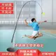 【可開發票·台灣出貨】羽毛球訓練器便攜式一個人的羽毛球單人打迴彈練習迴旋自動陪練