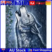5D DIY Full Drill Diamond Painting Cross Stitch Home Decor Gift (A921 Wolf) AU