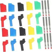 10pcs Insulation Test Plug Receiver Speakers Banana Plug Socket Switches Banana Plugs for Speaker Wire Banana Plug Connector for Audio Colored Banana Plugs Metal Banana Plugs Abs Generic