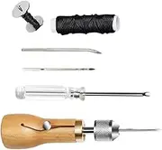 Leather Tooling Kit - Heavy Duty Leather Repair Kit - Craft Accessories for Furniture Tent Outdoor Book Home Bag Seat Jacket Purse Sofa