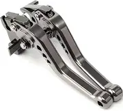 MTCRIGHTER for Royal Enfield Himalayan 410 411 2018-2023 Short Brake Clutch Lever CNC Aluminum Alloy Accessories (Gray)