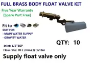 FLOAT VALVE 1/2" SOLID BRASS WATER TROUGH AUTOMATIC BOWL TANK HORSE DOG CATTLE