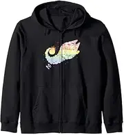 [STAR WARS] Millennium Falcon Rainbow Pop Art Zip Hoodie