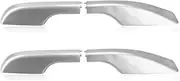 4PCS Car Roof Rack Cover Top Luggage Bar Rail End Protection Lid Compatible with 200 LC200 VDJ200 UZJ200 2008-2020 (Size : Silver Color)