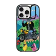 iPhone 16 Pro Impact Ring Stand Case MagSafe Compatible Hansa the Cat Phone Case by Mulga