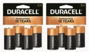 8 2x4 Duracell Duralock C C4 MN1400 1.5V Alkaline CopperTop Batteries Exp. 2027