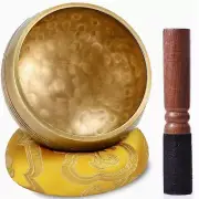 13CM Metal Tibetan Hammered Meditation Singing Bowls + Mallet + Cushion + Bag