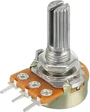 XYWHPGV WH148 100K Ohm Variable Resistors Single Turn Rotary Carbon Film Taper Potentiometer(c27a3 a1f97 32dcb 14f14 1ab04 7059d