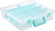 Sewing & Craft Storage Organizer with 8 Adjustable Sections - Transparent Vision
