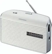 Grundig Music 7000X DAB+ Radio, for Travel or Home, Portable Radio, FM, Large Display, Easy Operation, Station Memory, Radio Alarm Clock, Snooze, Black/Pearl