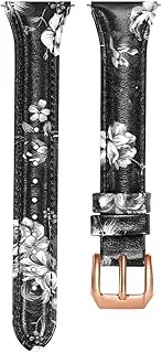 Gatuida 1pc Compatible Cowhide Watch Active Active- of Selection Casual Universal Retro Release Vintage Band Mm Wristband Pu Stainless Unisex Leather with Strap Clasp Watchstrap