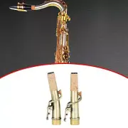 2Pcs Soprano Saxophone Neck High Pitch Saxophone Set for Soprano Saxophone