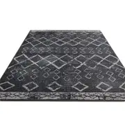 Catzon Modern Rug Fluffy Geometric Washable Non-slip Carpet for Living Room-Y