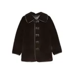 [Low Classic] Low Classic Reversible Button-detailed Teddy Jacket S BROWN