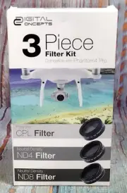 Digital Concepts 3 Piece Filter Kit Compatible with Phantom4-Pro - NEW