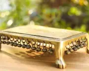 Brass Altar for Idols Puja room Chawki , Chowki for moorti ,Room Side table