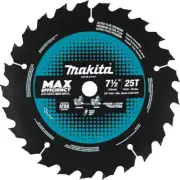 7.5 In 25T Carbide Tipped Miter Saw Blade Thin Kerf 5/8 Arbor Fast Smooth Cuts