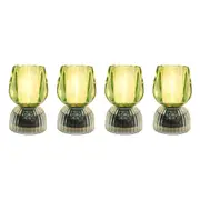 4x LVD Led Glass Home/Room Bedside Lamp Light Tabletop Decor 13cm Green/Blue