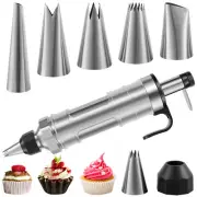 Cake Decorating Piping Syringe DIY Cupcake Frosting Piping Kit 6 Icing._