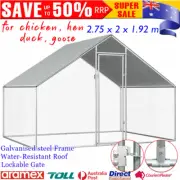 Chicken Run Coop Pet Walk in Cage Chook Shelter Rabbit Hutch Enclosure Backyard