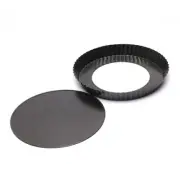 Enhanced Performance 9 Inch Flan Fluted Tin Tart Pie Pan Cake Baking Tray