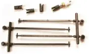 HO Scale 12034 Hex Drive Universal Coupling Combo Pack for Model Trains